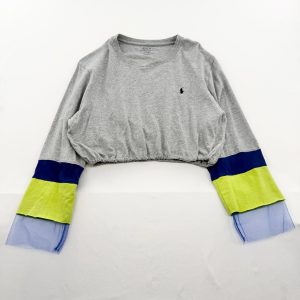 リメイク長袖切り替えTシャツ