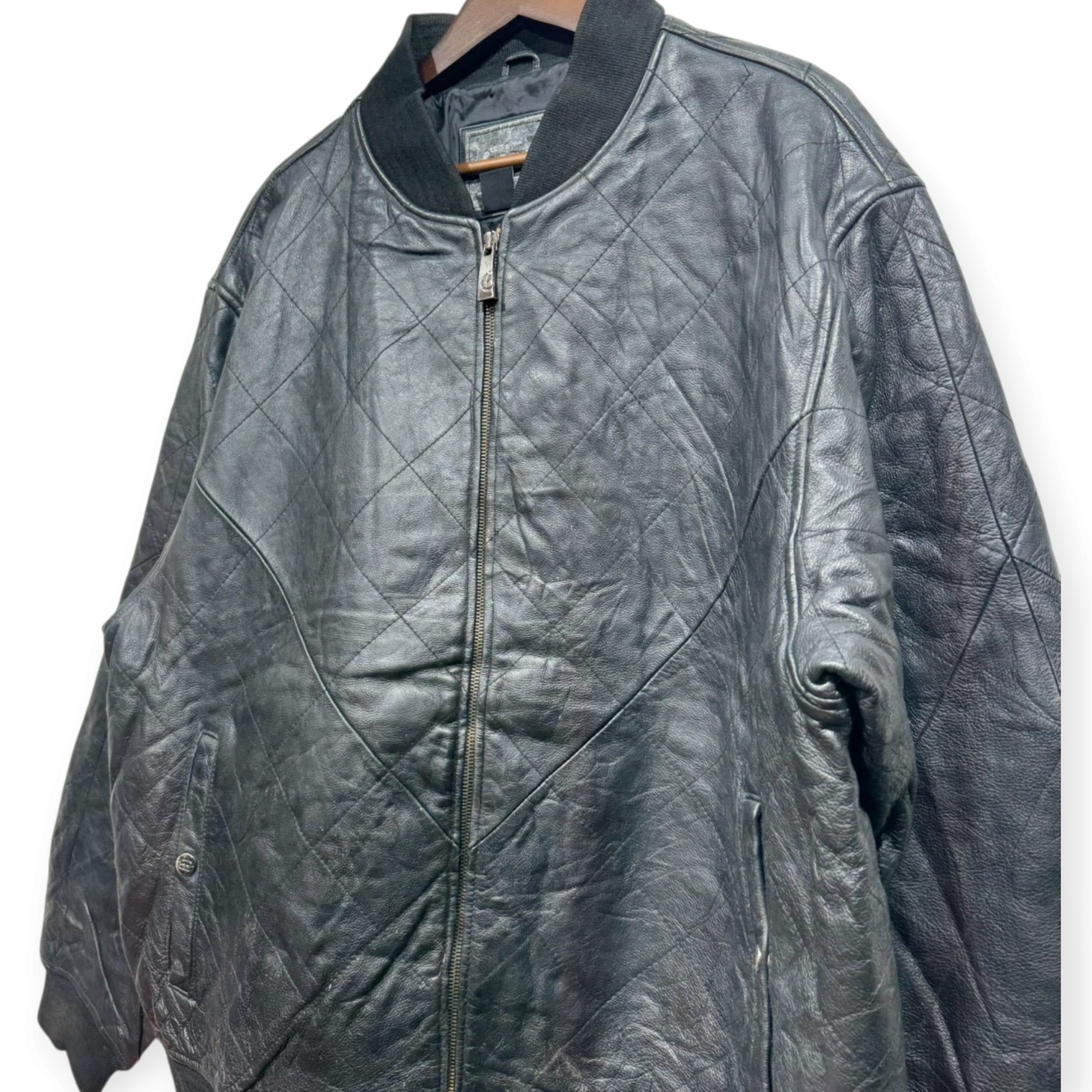Ecko Unltd エコー レザージャケット XL レザー100% BLACK / 黒 - 画像 (2)
