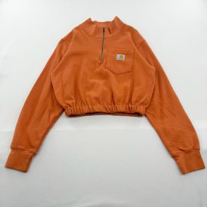 リメイクハーフジップスウェット