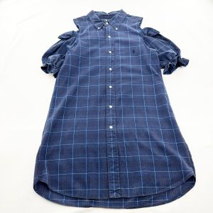 リメイクオフショルシャツワンピース