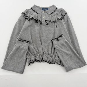 リメイク長袖ポロシャツ