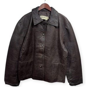 Eddie Bauer エディーバウアー レザージャケット XL レザー BROWN / 茶