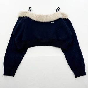 リメイクオフショルファーニット