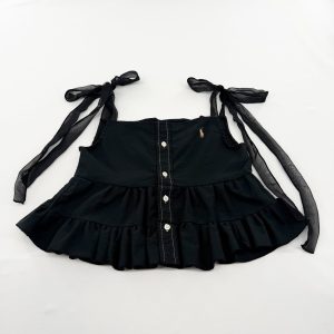 リメイクショルダーリボンブラウス