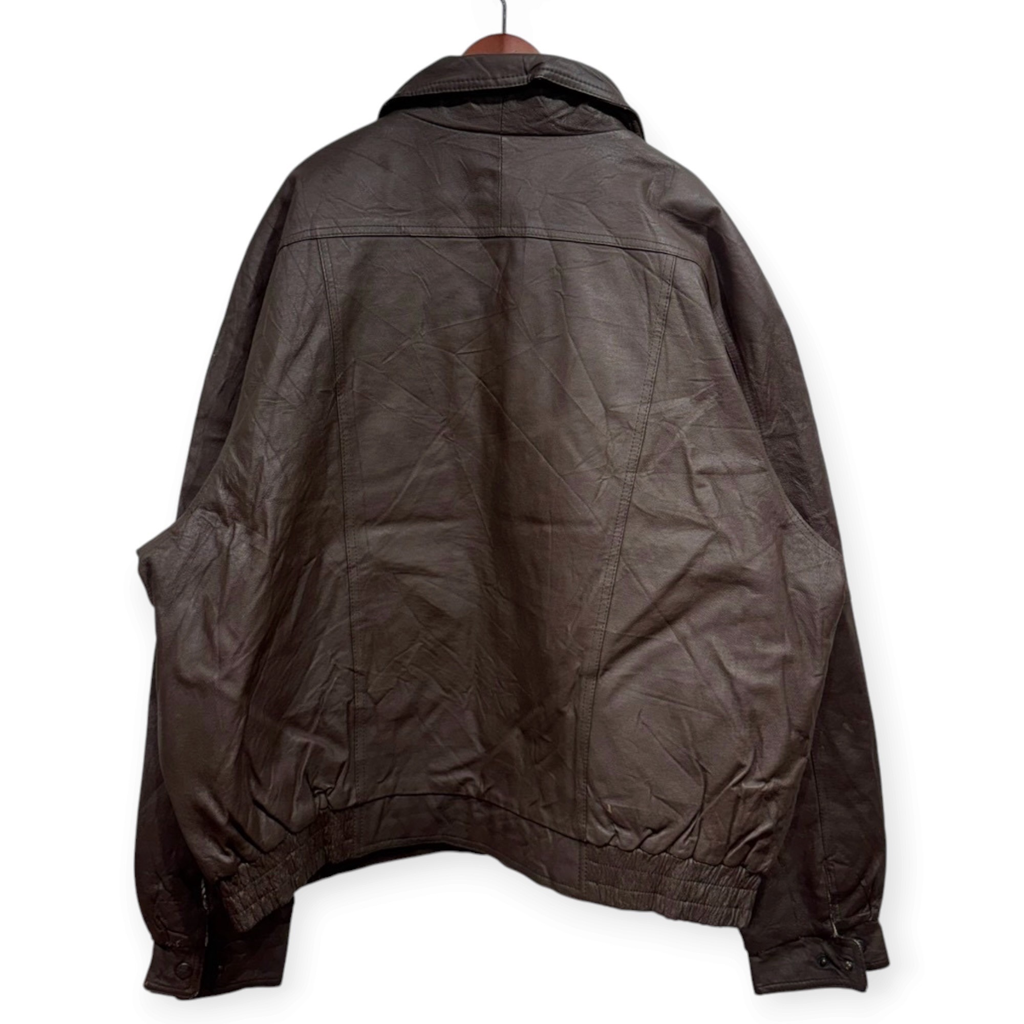 Handyman Club of Amerca ハンディマン・クラブ・オブ・アメリカ レザージャケット XXL レザー BROWN / 茶 - 画像 (6)