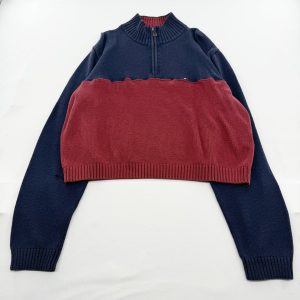 リメイクハーフジップニット