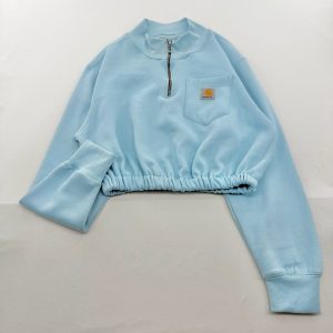 リメイクハーフジップスウェット