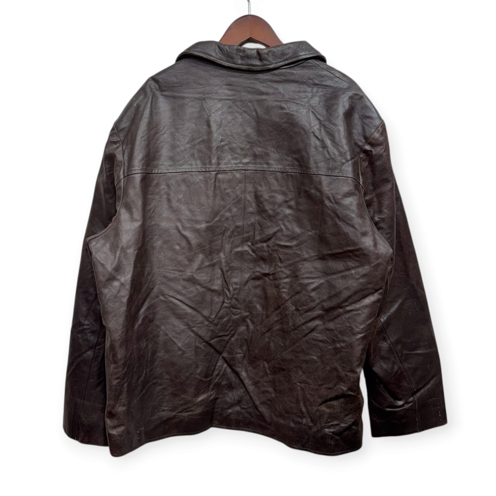 Guess ゲス レザージャケット XL レザー BROWN / 茶 - 画像 (7)