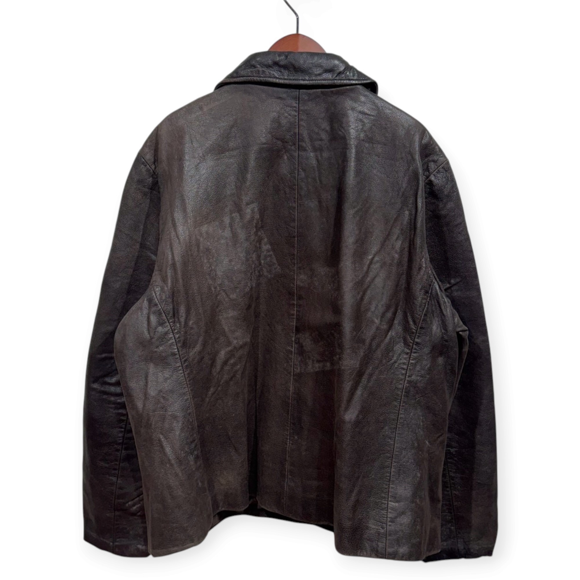 Eddie Bauer エディーバウアー レザージャケット XL レザー BROWN / 茶 - 画像 (4)