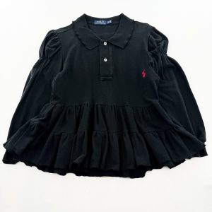 リメイク長袖ポロシャツ