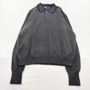 リメイクスワロカラーポロニット