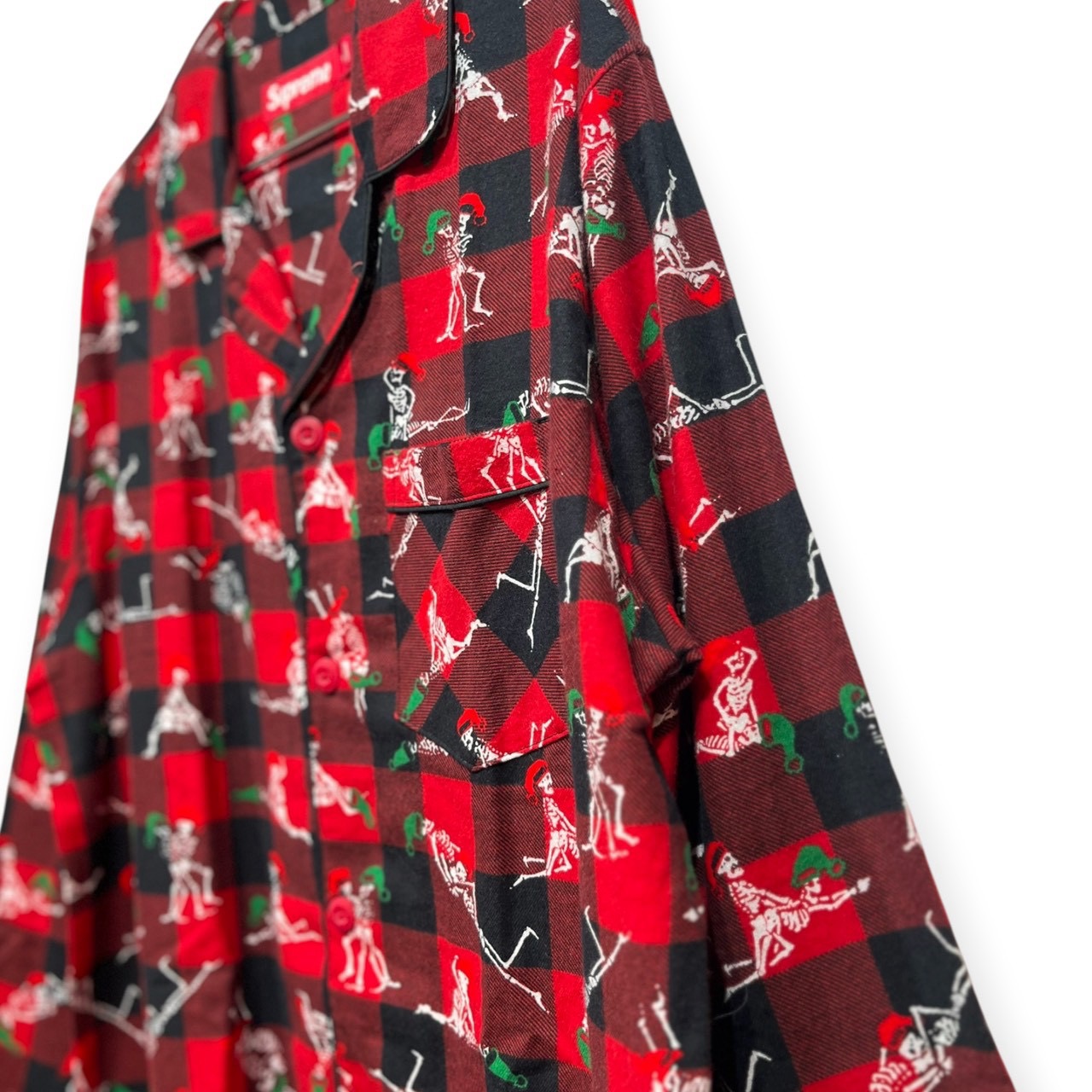 Supreme シュプリーム 柄シャツ M コットン100% RED / 赤 - 画像 (3)