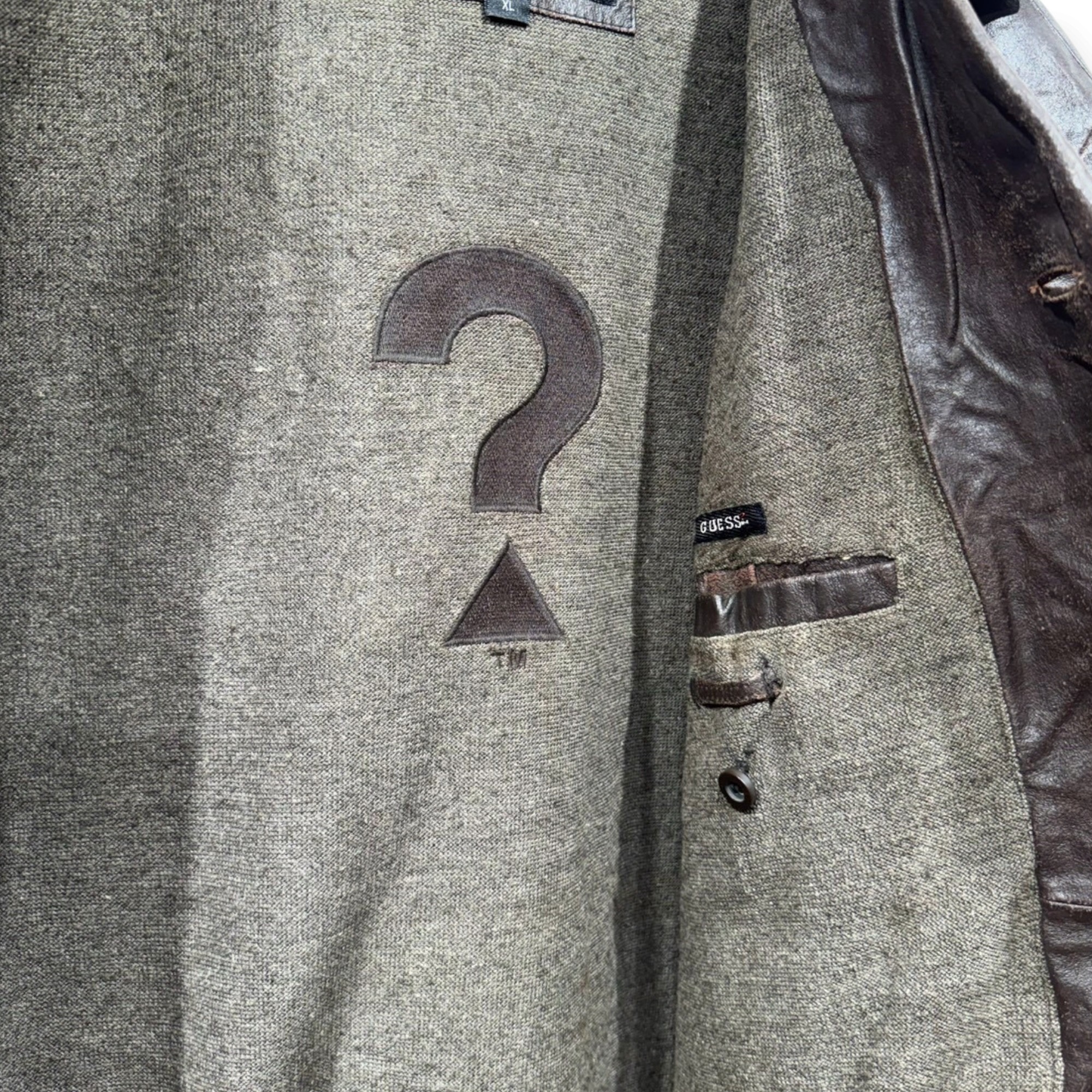 Guess ゲス レザージャケット XL レザー BROWN / 茶 - 画像 (6)
