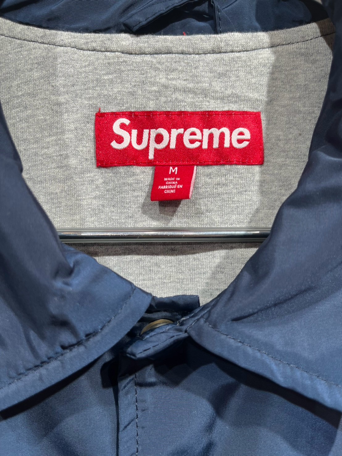 Supreme シュプリーム ナイロンジャケット M 表地ナイロン100% 裏地ポリエステル100% NAVY / 紺 - 画像 (2)