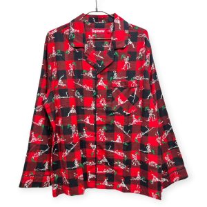 Supreme シュプリーム 柄シャツ M コットン100% RED / 赤