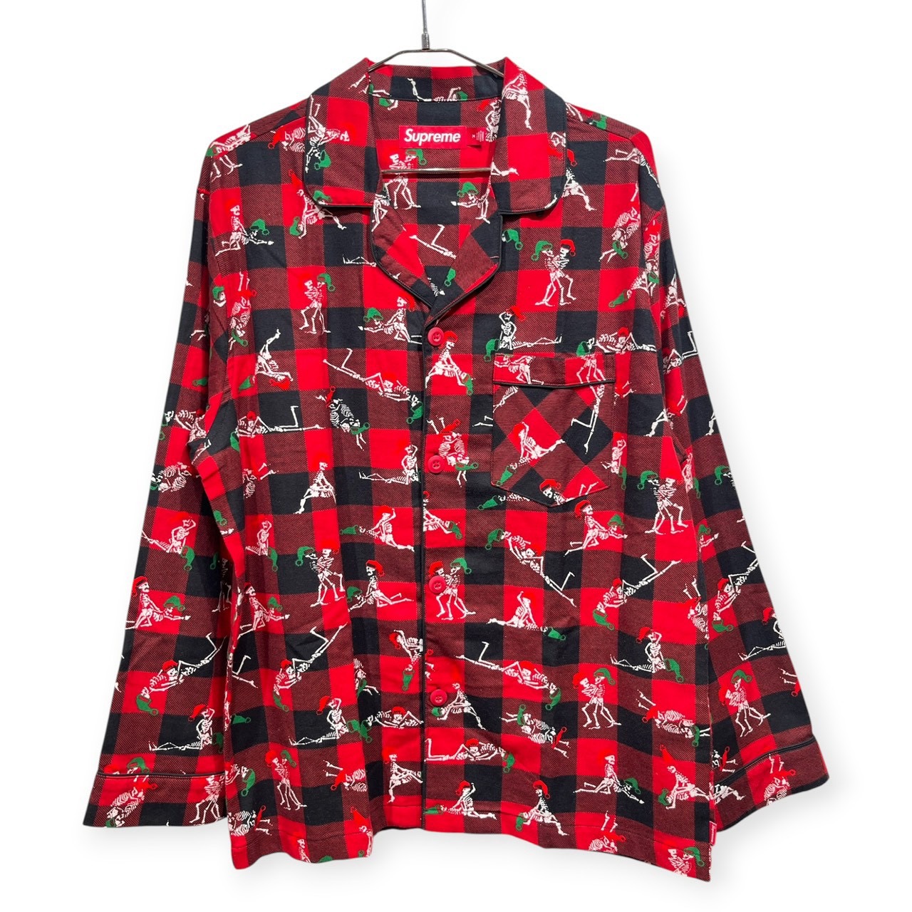 Supreme シュプリーム 柄シャツ M コットン100% RED / 赤