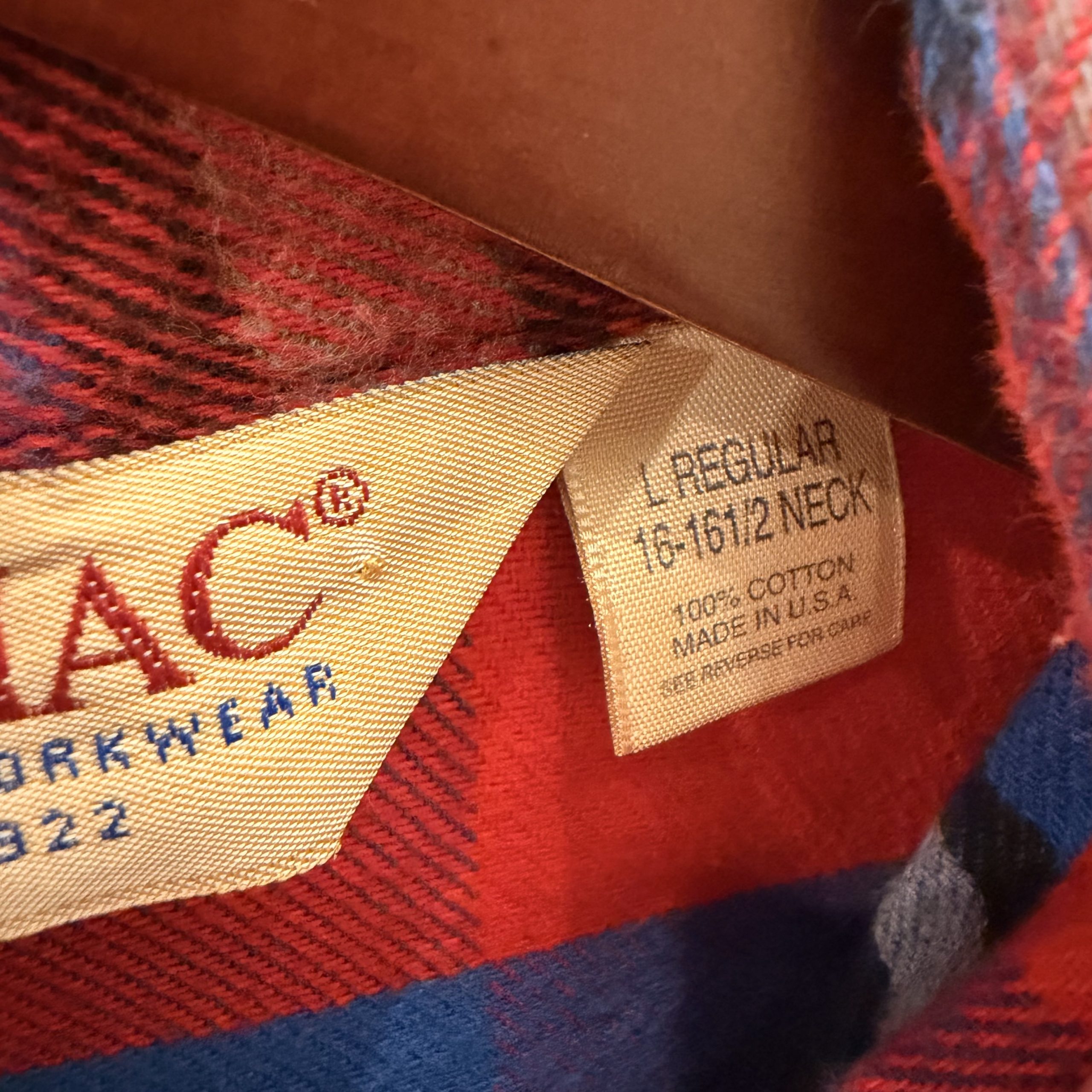 BIG MAC ビッグマック 長袖ネルシャツ L コットン RED / 赤 - 画像 (7)