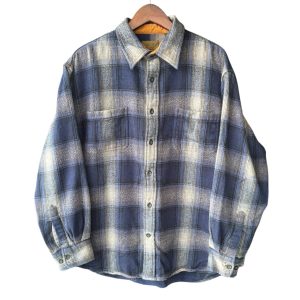 ST.JOHN’S BAY セントジョンズベイ 長袖ネルシャツ L コットン BLUE / 青