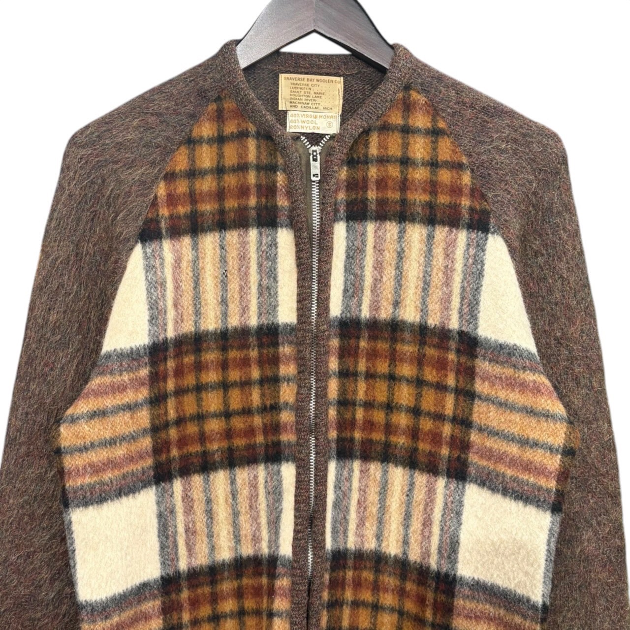 NONAME カーディガン S モヘア40%/ウール40%/ナイロン20% BROWN / 茶 - 画像 (2)