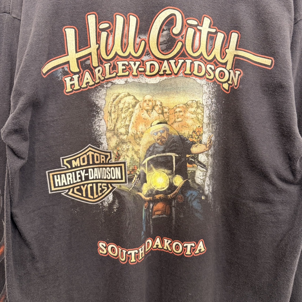 Harley-Davidson ハーレーダビッドソン 長袖モーターTシャツ コットン BLACK / 黒 - 画像 (8)