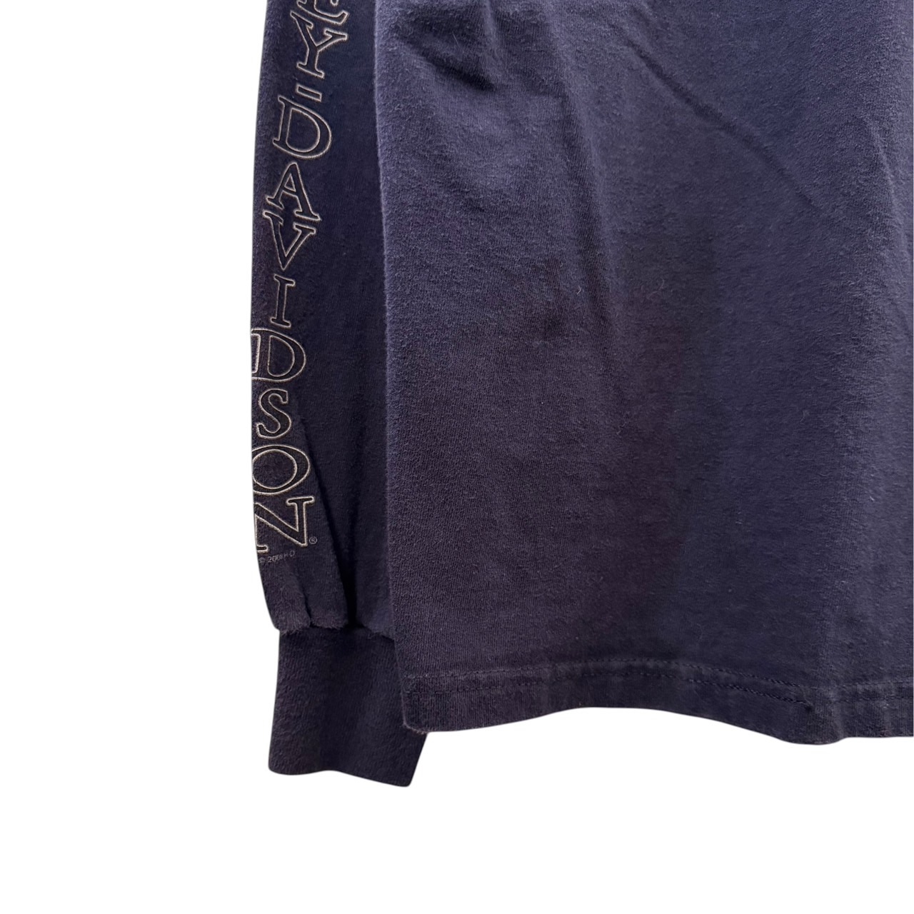 Harley-Davidson ハーレーダビッドソン 長袖モーターTシャツ M コットン NAVY / 紺 - 画像 (7)
