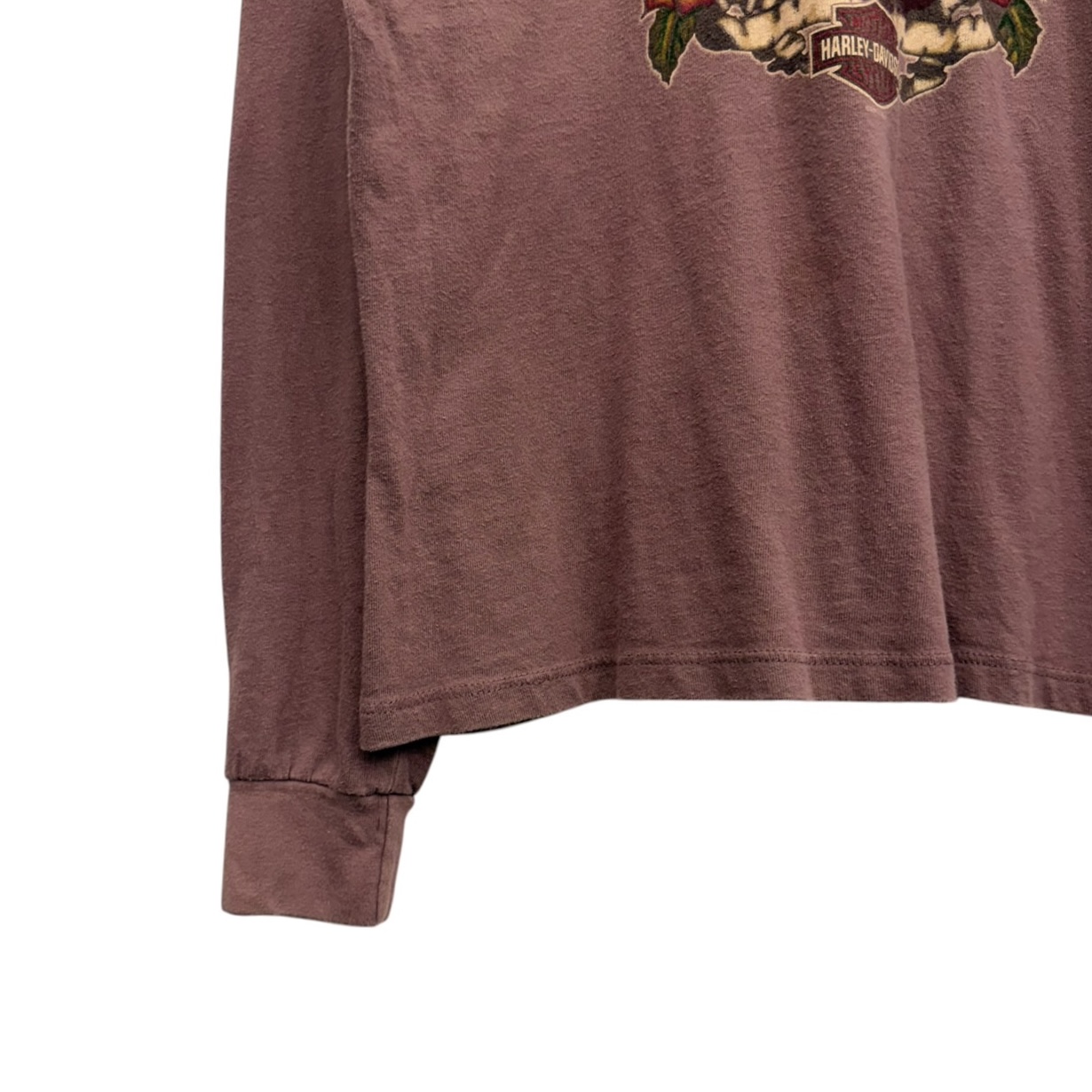 Harley-Davidson ハーレーダビッドソン 長袖モーターTシャツ M コットン PINK / ピンク - 画像 (3)