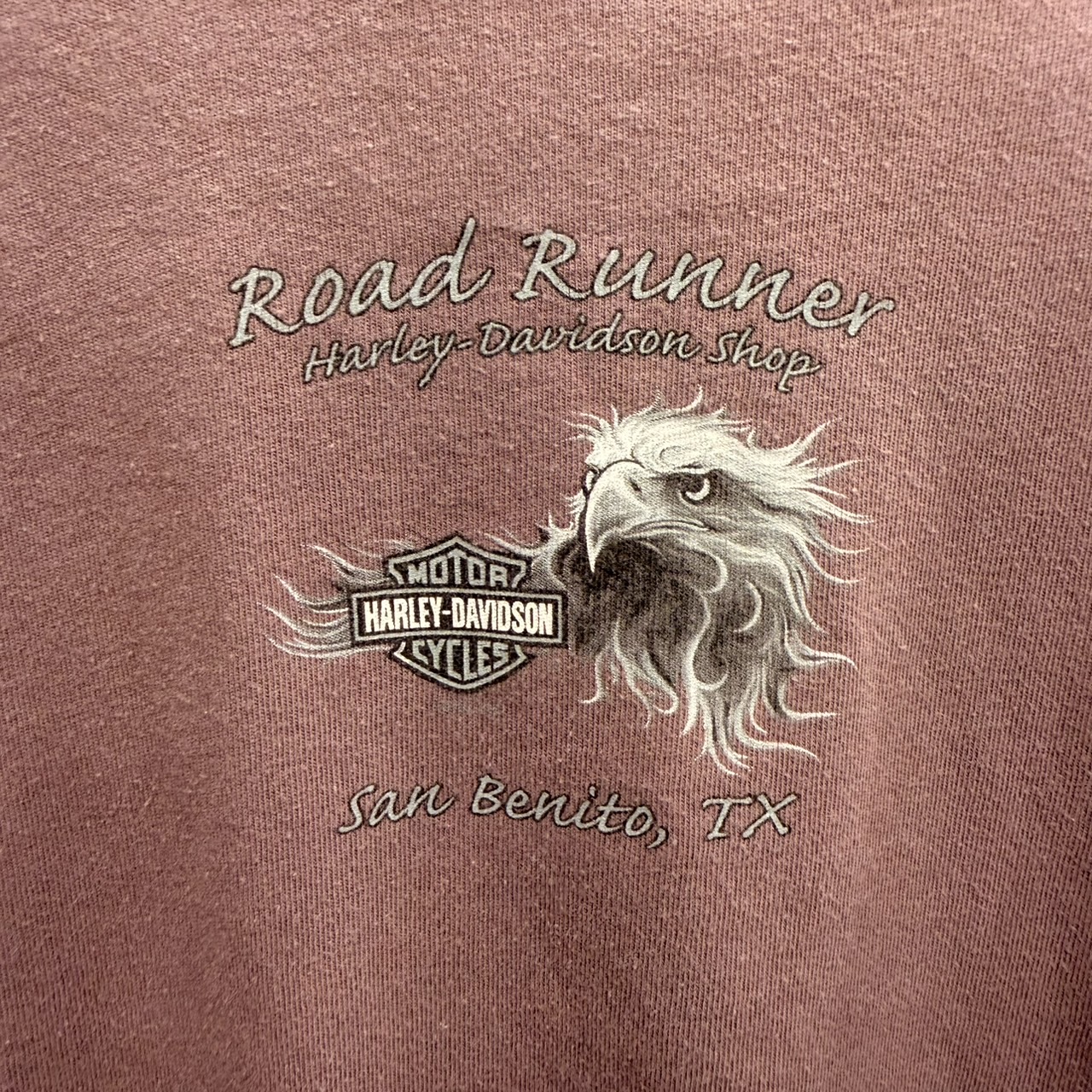 Harley-Davidson ハーレーダビッドソン 長袖モーターTシャツ M コットン PINK / ピンク - 画像 (7)