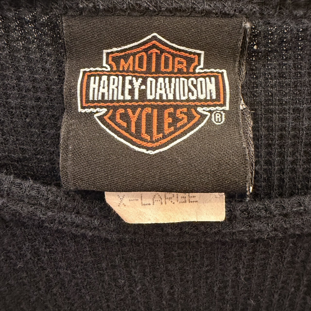 Harley-Davidson ハーレーダビッドソン 長袖モーターTシャツ XL コットン50%、ポリエステル50% BLACK / 黒 - 画像 (8)