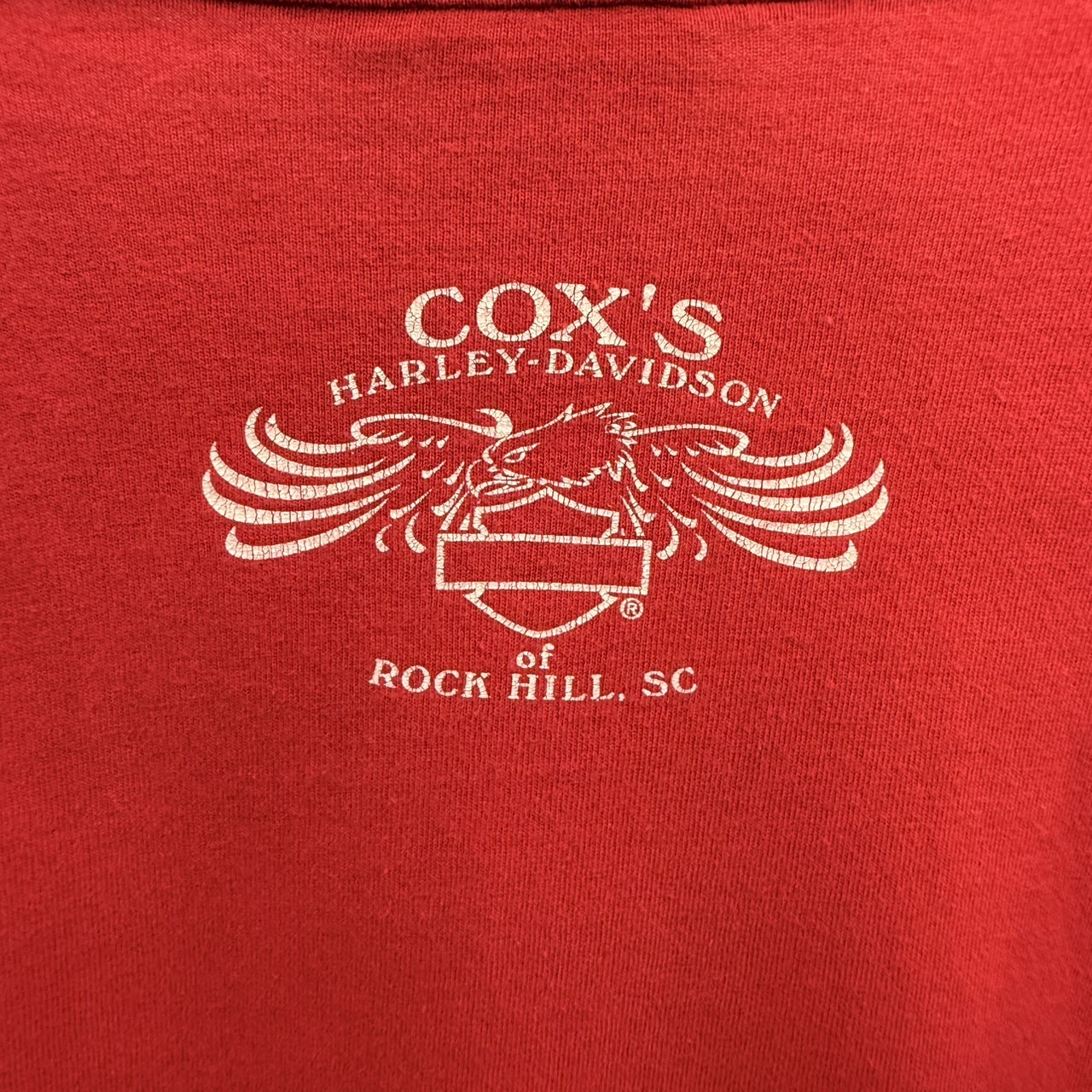 Harley-Davidson ハーレーダビッドソン 長袖モーターTシャツ XL コットン RED / 赤 - 画像 (7)