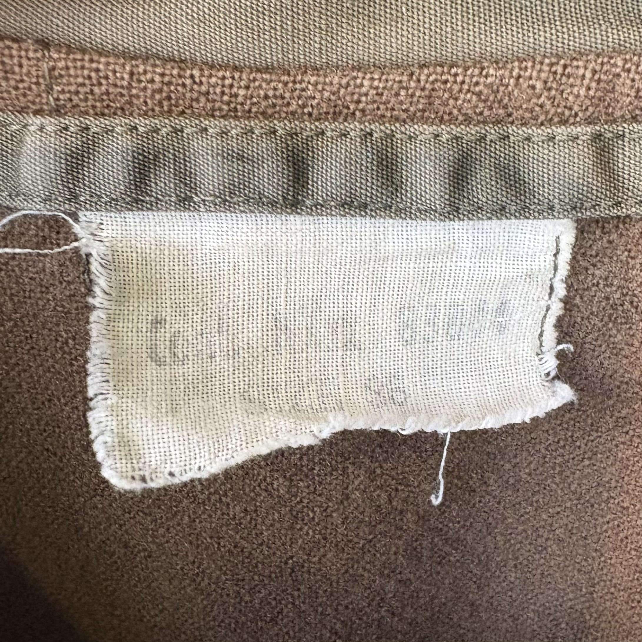 U.S.NAVY ユーエスネイビー ミリタリージャケット S 表地コットンポプリン 裏地ウール KHAKI / カーキ - 画像 (6)