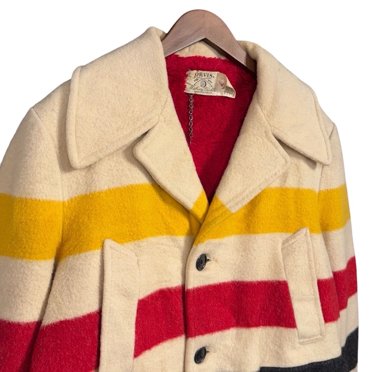 ORVIS オービス アウトドアジャケット M ウール WHITE / 白 - 画像 (2)