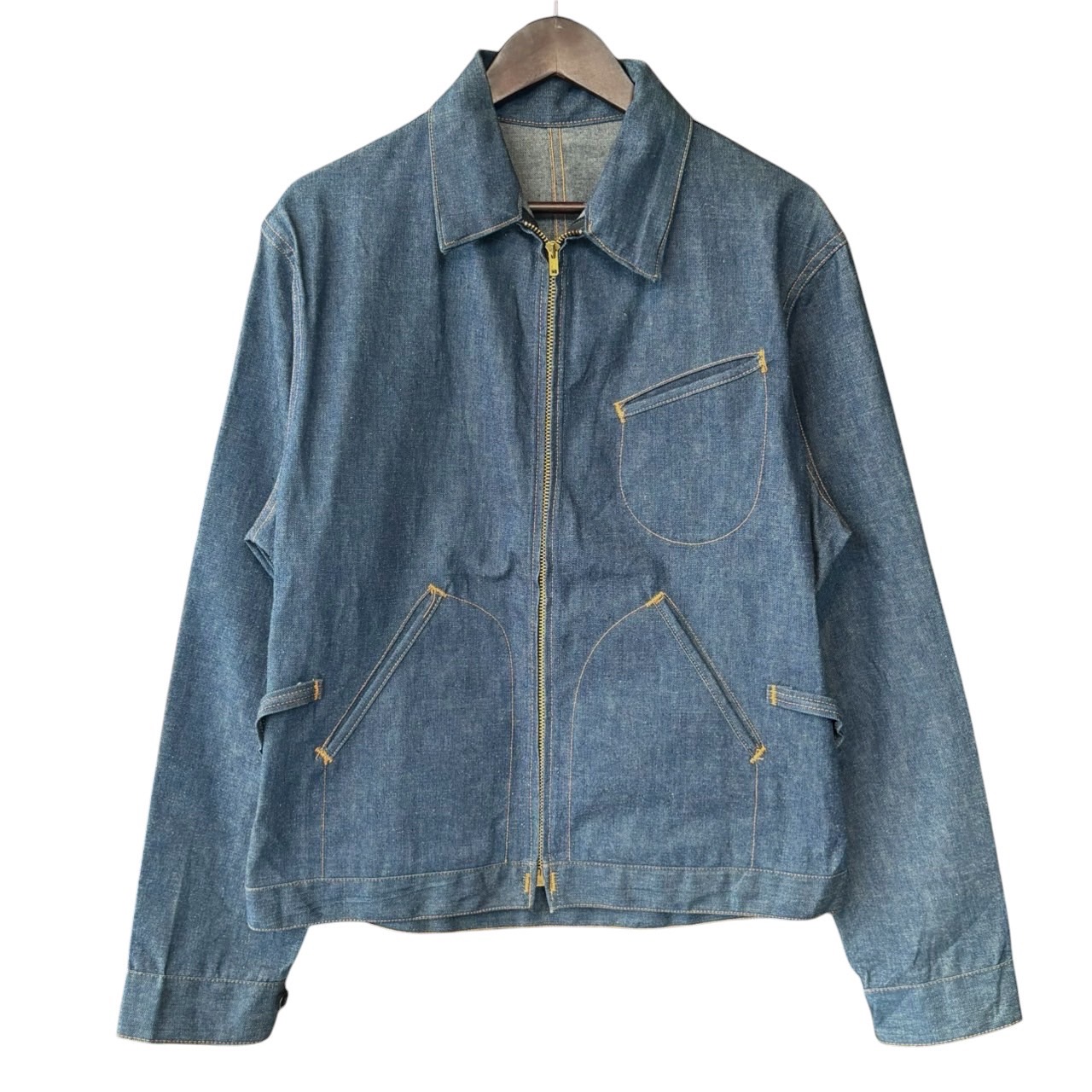 KEY キー デニムジャケット L コットン NAVY / 紺