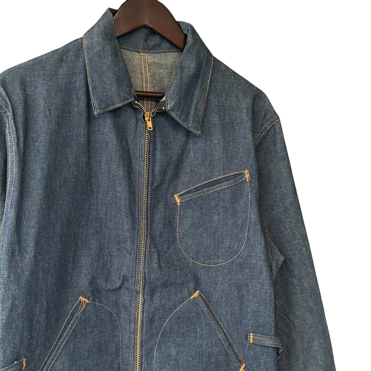 KEY キー デニムジャケット L コットン NAVY / 紺 - 画像 (2)