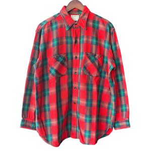 PILGRIM ピルグリム 長袖ネルシャツ XL コットン RED / 赤