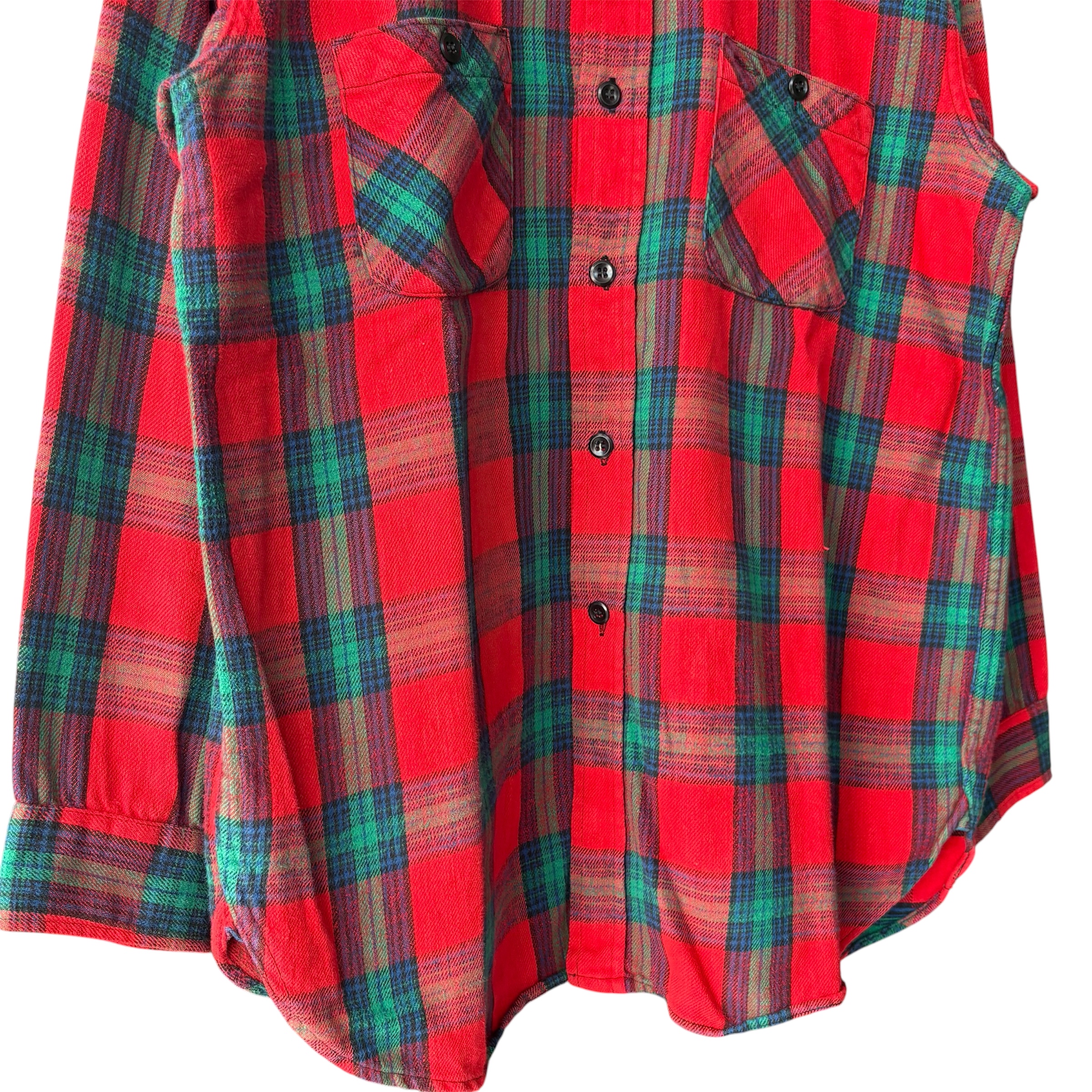 PILGRIM ピルグリム 長袖ネルシャツ XL コットン RED / 赤 - 画像 (4)