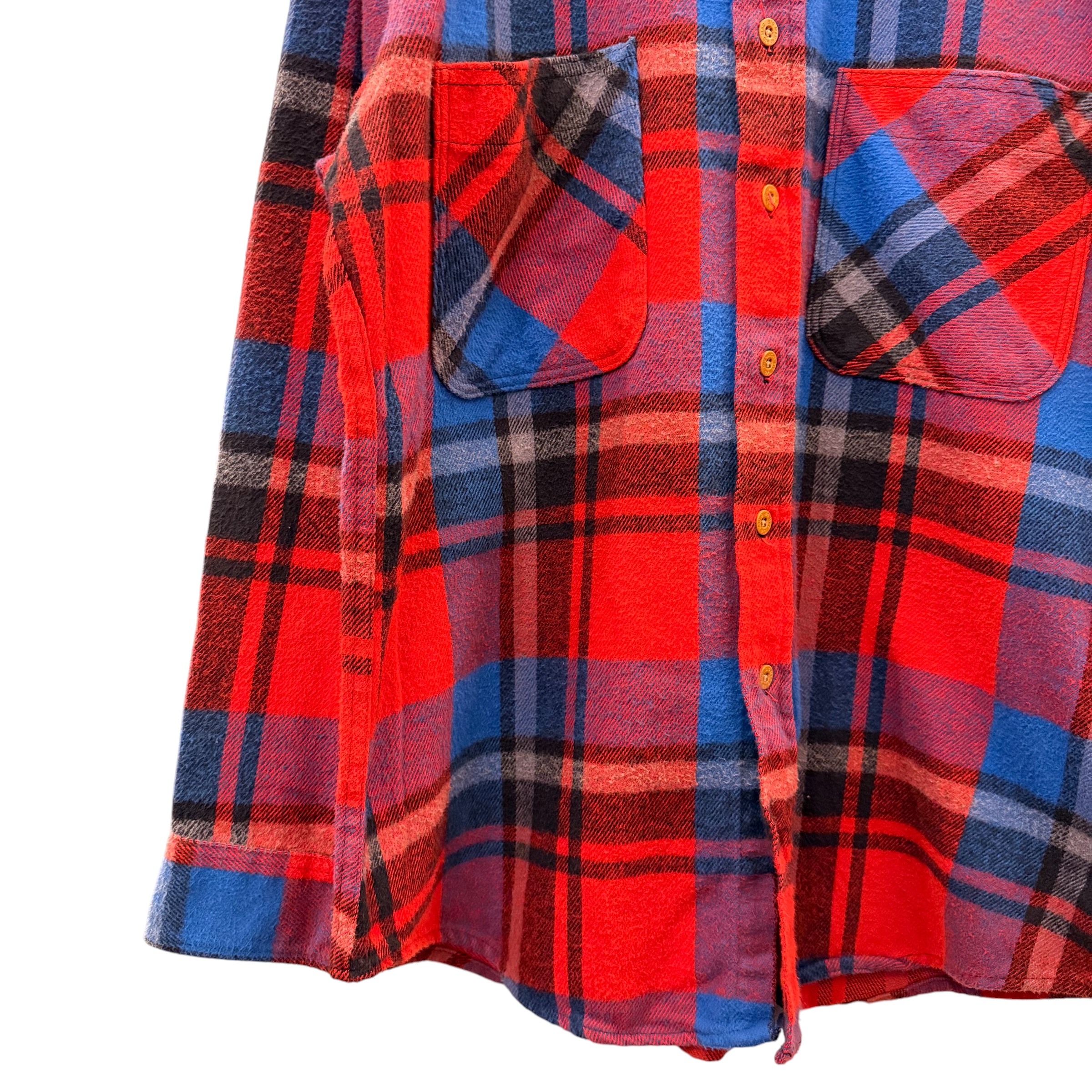 BIG MAC ビッグマック 長袖ネルシャツ L コットン RED / 赤 - 画像 (3)