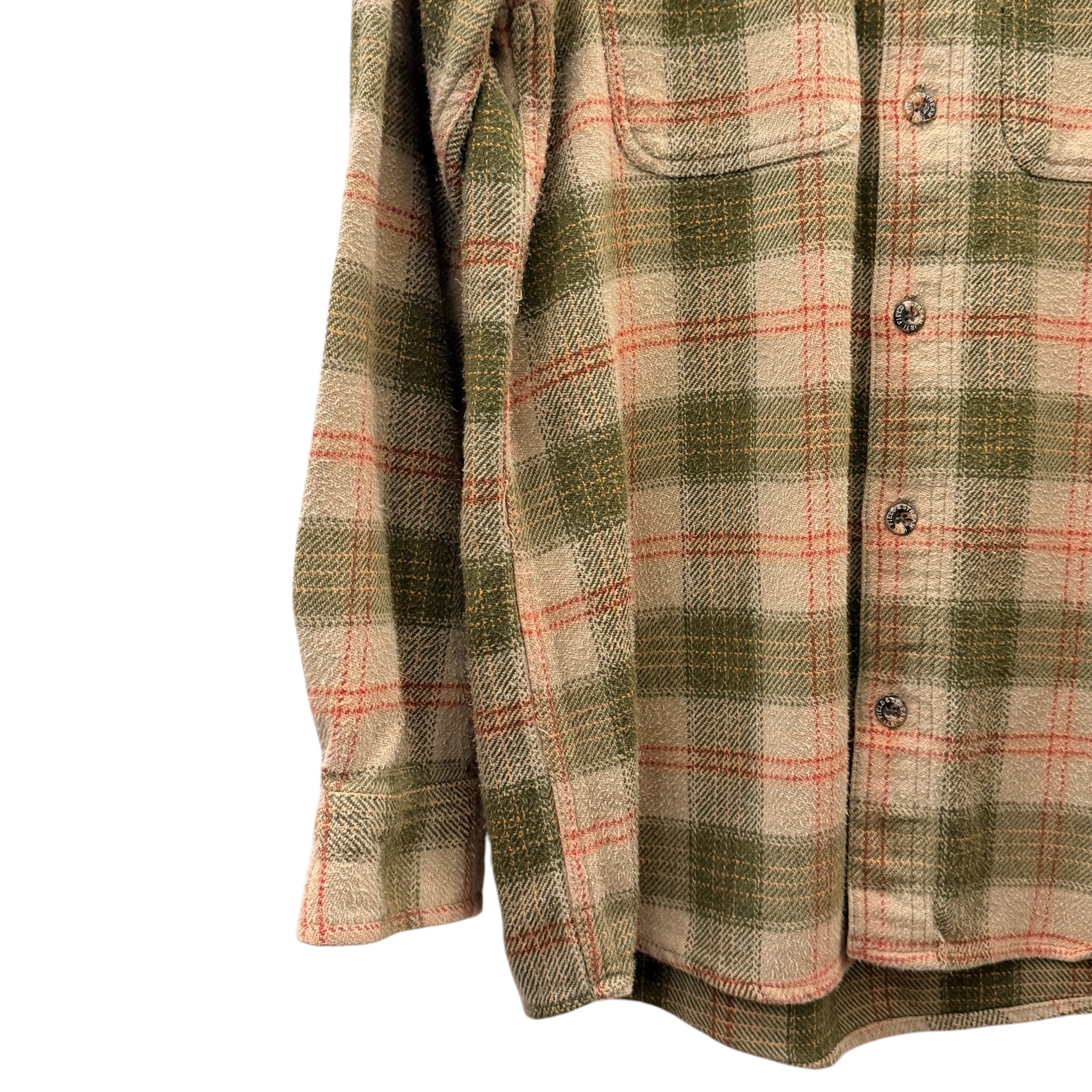 FIELD&STREAM フィールドアンドストリーム 長袖ネルシャツ M コットン BEIGE / ベージュ - 画像 (3)