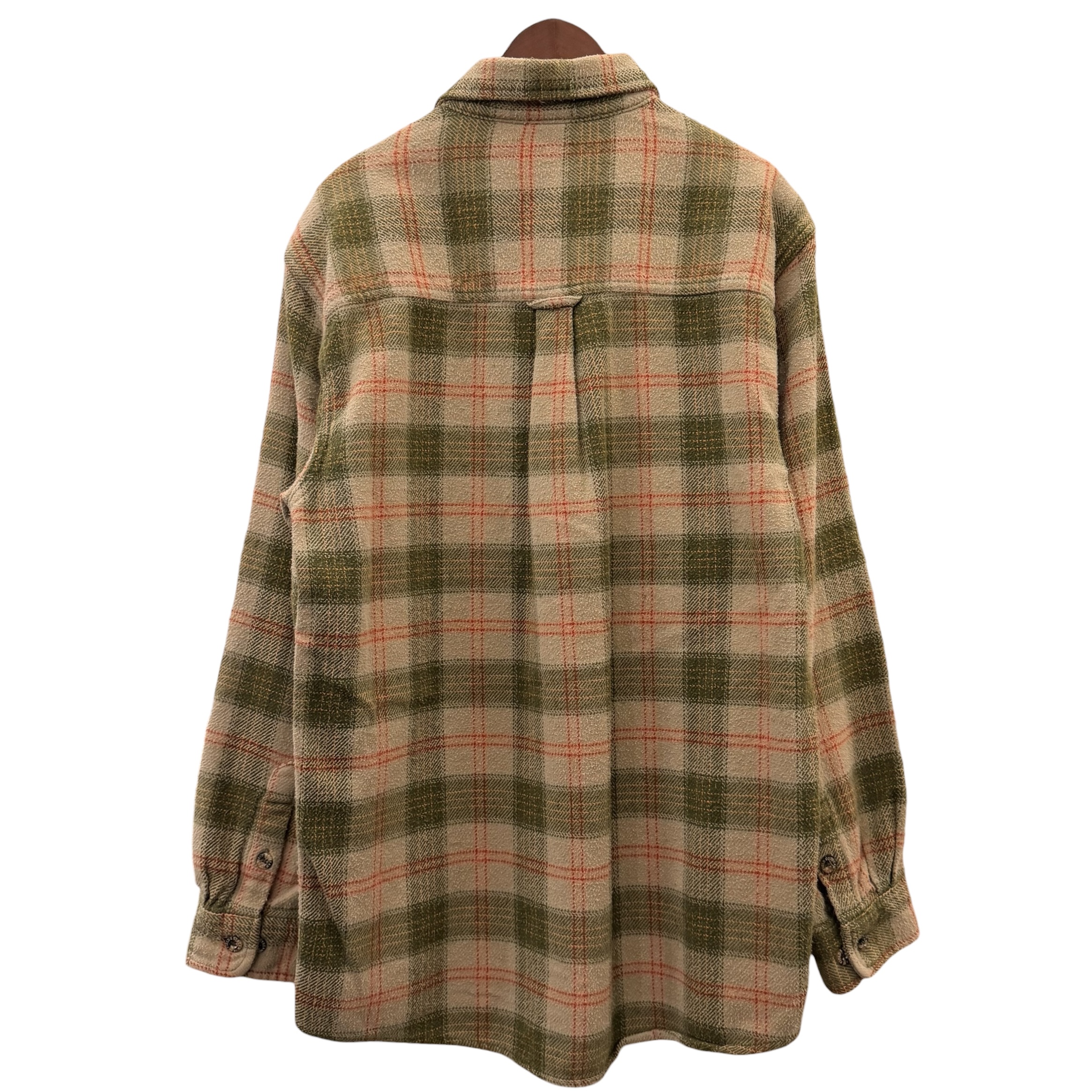FIELD&STREAM フィールドアンドストリーム 長袖ネルシャツ M コットン BEIGE / ベージュ - 画像 (4)