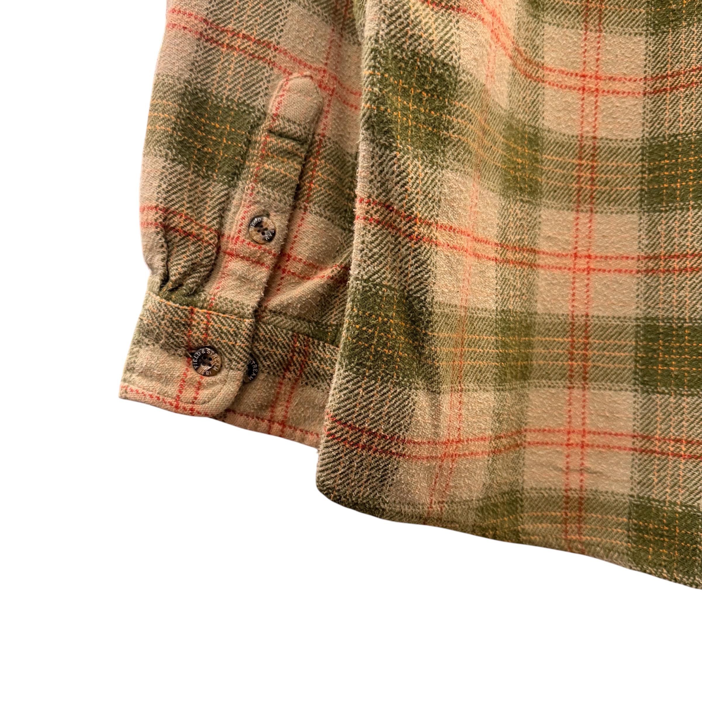 FIELD&STREAM フィールドアンドストリーム 長袖ネルシャツ M コットン BEIGE / ベージュ - 画像 (5)