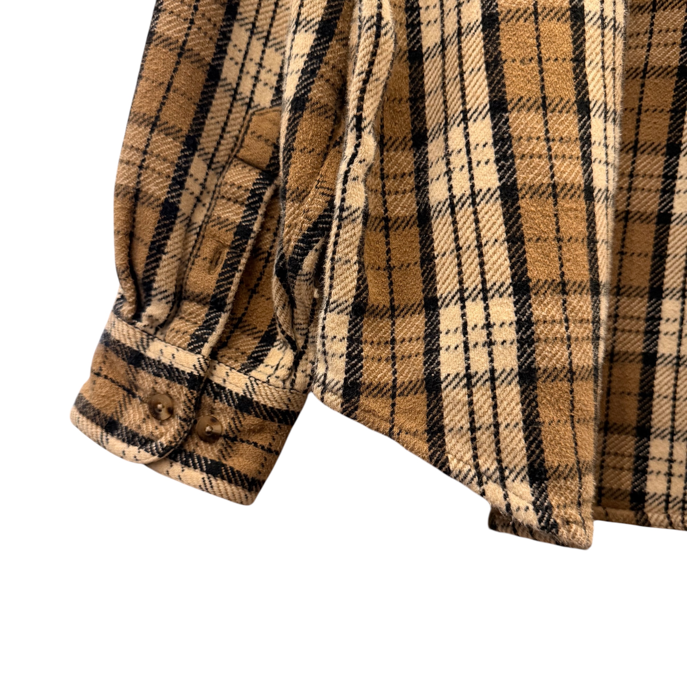 NONAME 長袖ネルシャツ L コットン BROWN / 茶 - 画像 (5)