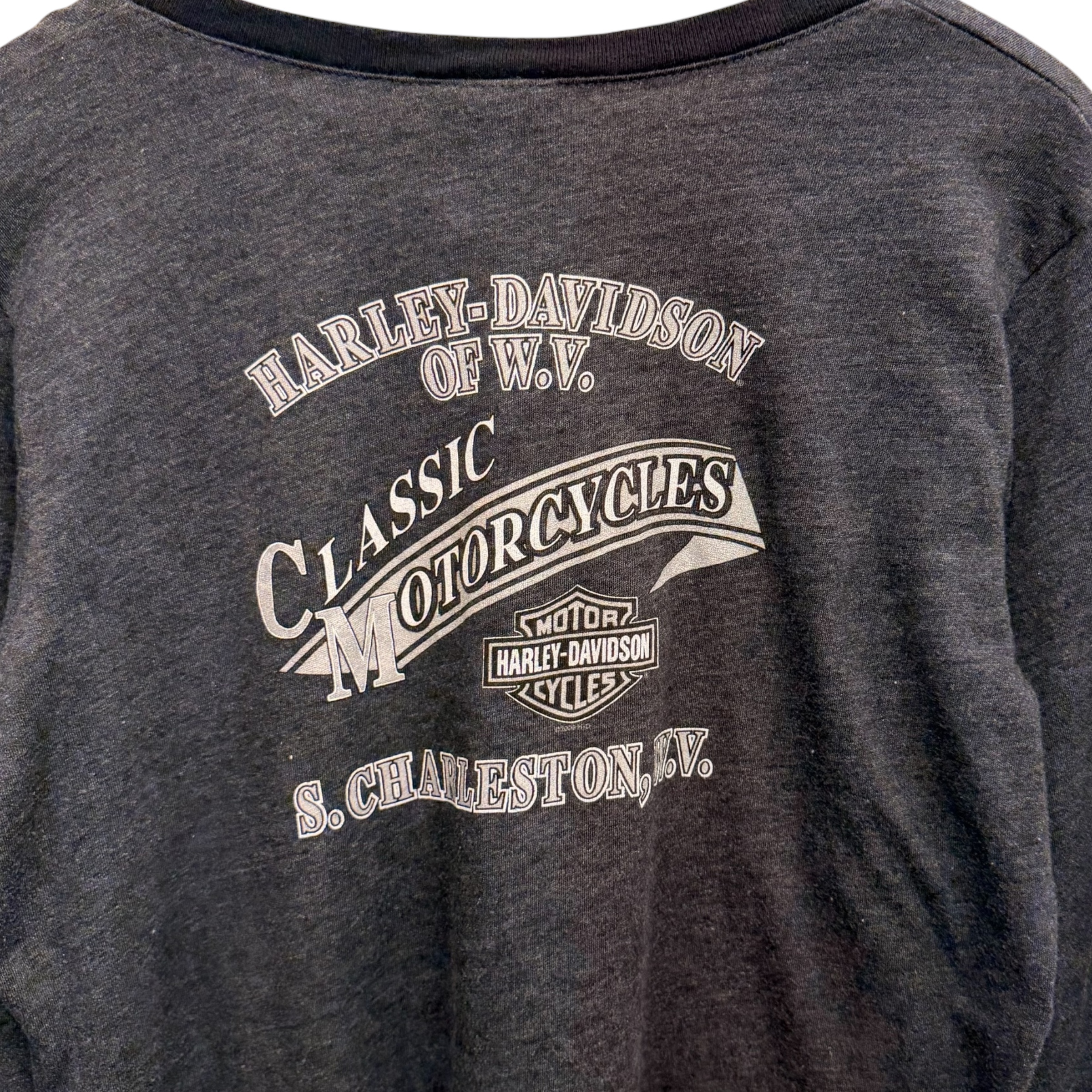Harley-Davidson ハーレーダビッドソン 長袖モーターTシャツ M コットン50%、ポリエステル50% BLACK / 黒 - 画像 (5)