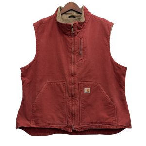 Carhartt カーハート タンクトップ/ベスト XXL 表地コットン55%、アクリル45%、裏地コットン100% PINK / ピンク
