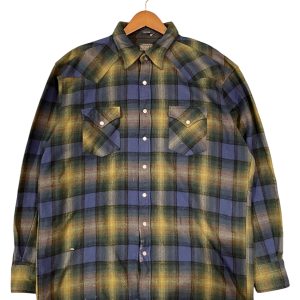 PENDLETON ペンドルトン 長袖ウールシャツ XL ウール100% BLUE / 青