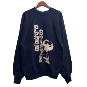 NONAME キャラクターラグランスウェット L コットン50%、アクリル50% NAVY / 紺