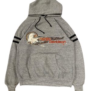 Harley-Davidson ハーレーダビッドソン ブランドパーカー M ポリエステル50%コットン38%レーヨン12% GRAY / グレー
