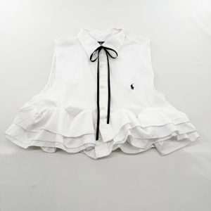 リメイクリボン付きシャツ