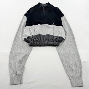 リメイクハーフジップニット