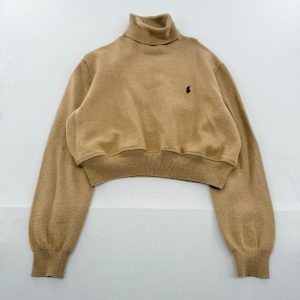 リメイクショート丈タートルニット