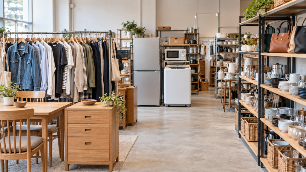 onto 衣料品・家具・家電・生活雑貨を扱う総合リユースのイメージ