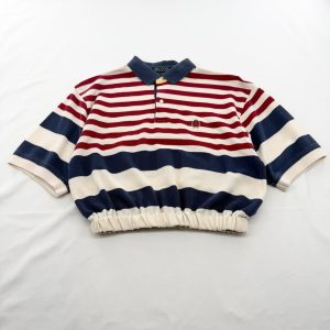 リメイクショート丈ポロシャツ